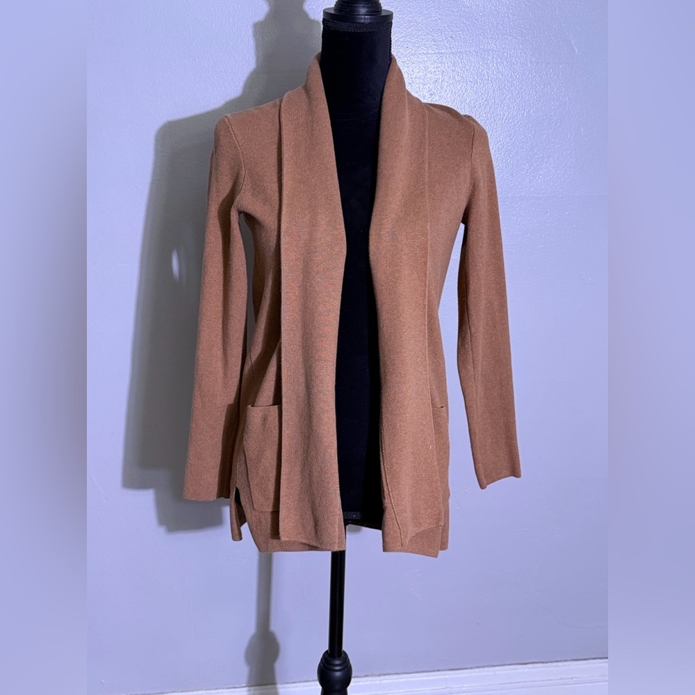 J. Crew Women's Brown Open Front Cardigan - Picture 1 of 5